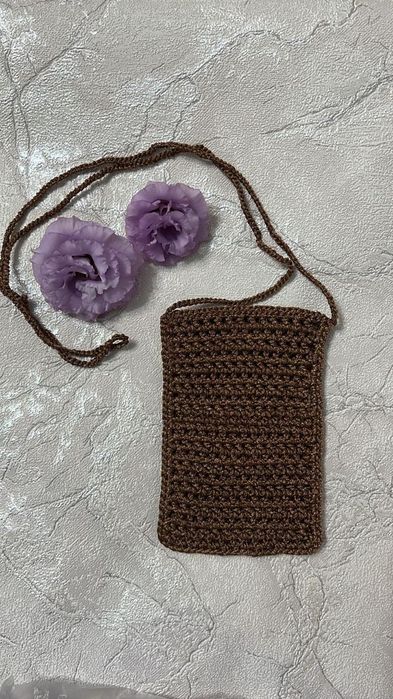 Чехол-сумка для телефона ручной работы