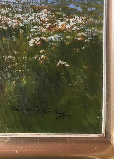 Tablou VECHI, MARE 100x70cm+R, AUTENTIC Tordai Székely (1890-1940) u/p