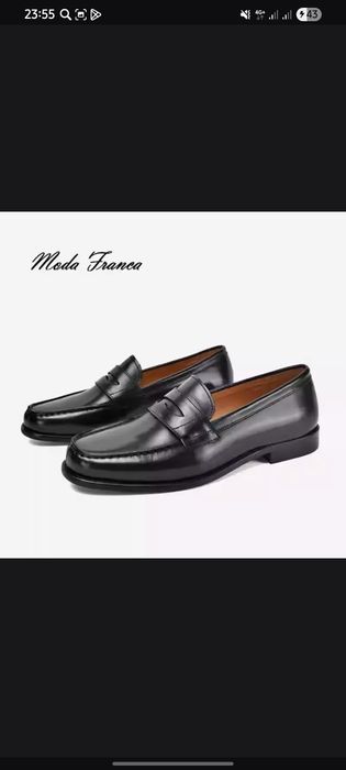 Продам туфли лоферы с низкой подошвой Moda Franca