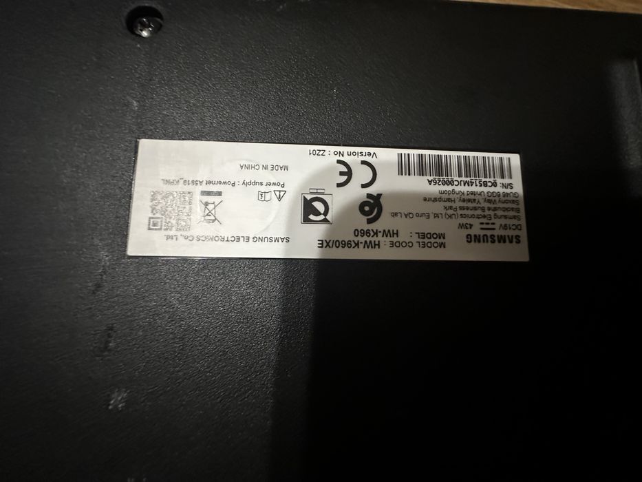 Soundbar samsung 500w hw k960/950