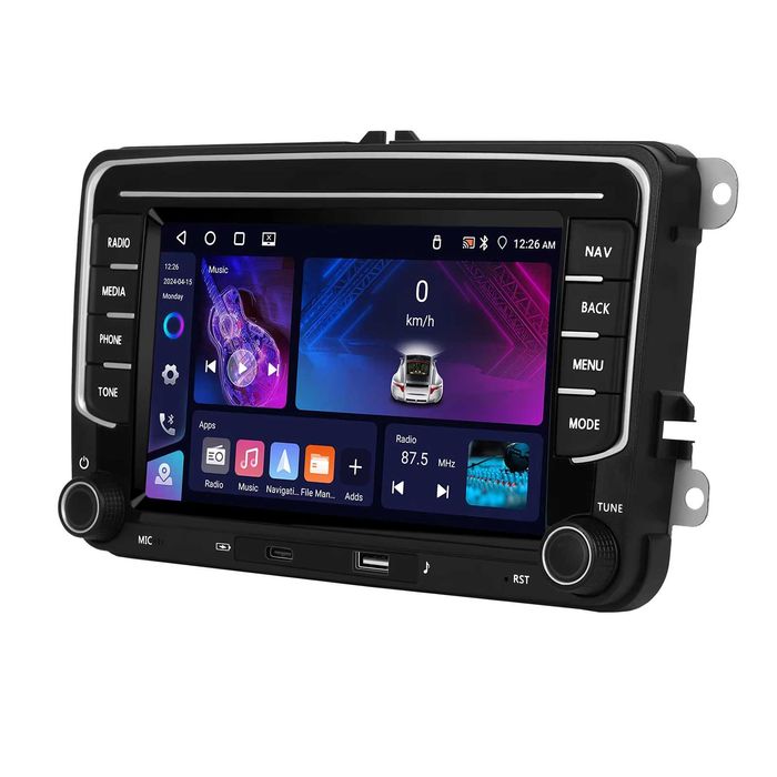 Navigatie Android 4GB+64GB VW GOLF 5 6 PASSAT B6 B7 CC SEAT LEON SKODA