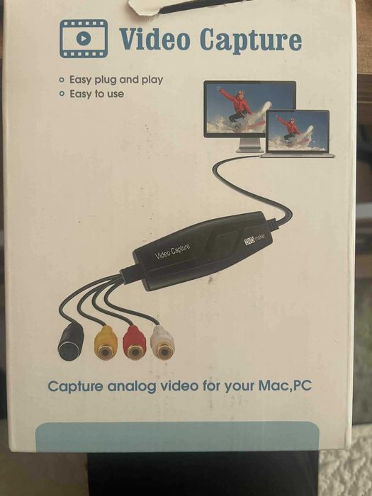 USB Video Capture – Прехвърляне на VHS/Hi8 към PC/Mac (RCA/S-Video)