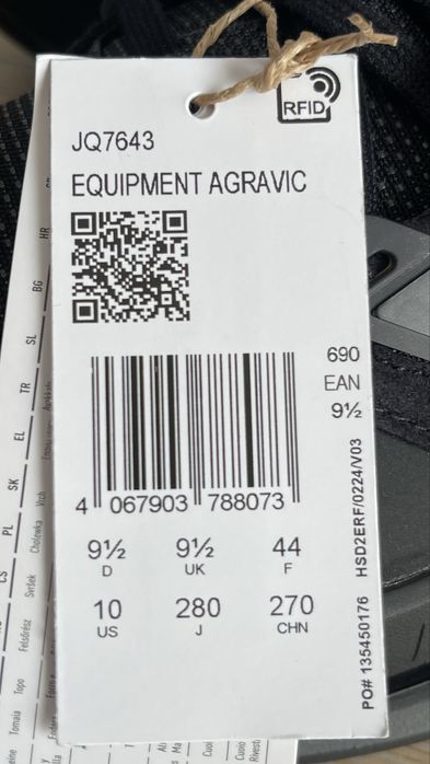 Adidas Equipment Agravic Black