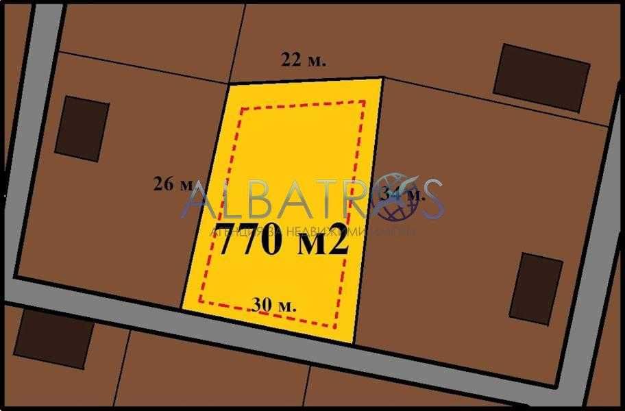 Продава се Парцел в с. Горен чифлик, Област Варна - 771 кв.м за 26 €/кв.м - Снимка #2