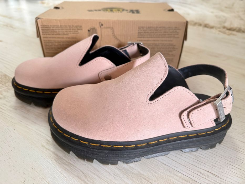 Dr. Martens Zebzag platform mules - powder pink