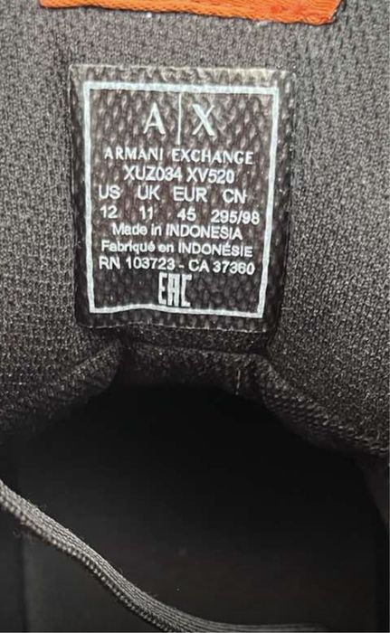 Armani Exchange Високи обувки -кожа