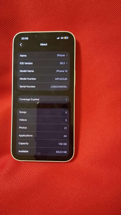 Iphone 14 alb foarte bun