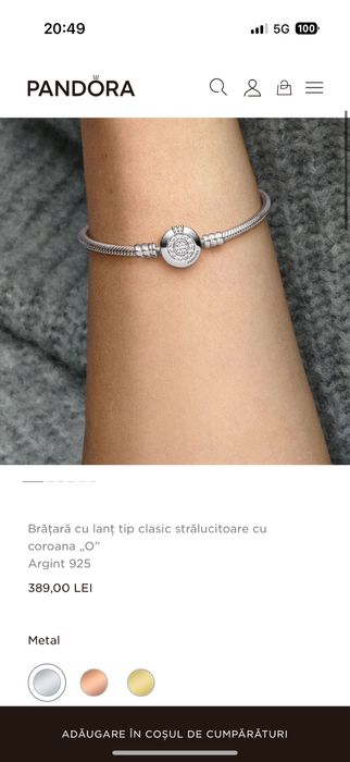 Bratara Pandora marimea 18