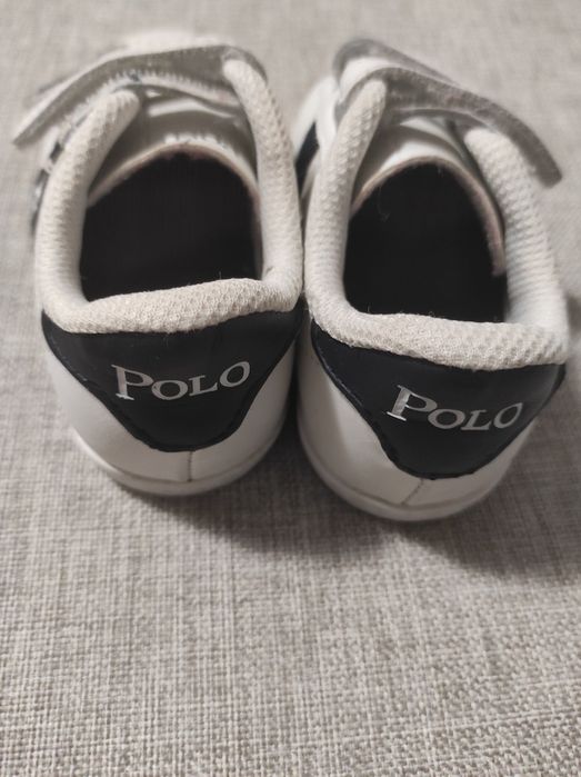 Бебешки обувки Polo Ralph Lauren в бяло 22 номер