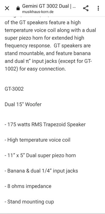 Boxe gemini3002 doua bucati