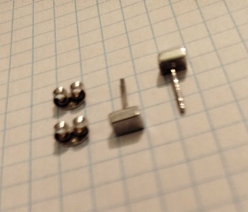 серьги гвоздики пусеты серебро 925