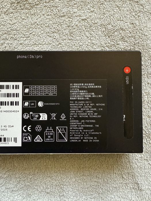 nothing phone 3a Pro 12/256GB SIGILAT