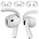 Безжични слушалки Apple - AirPods 4, TWS, бели + AirPods 4 Ear Hooks (силиконови приставки)