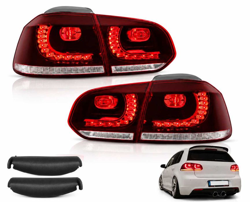 LED стопове GTI R20 за VW Golf 6 2008–2013 с динамични мигачи