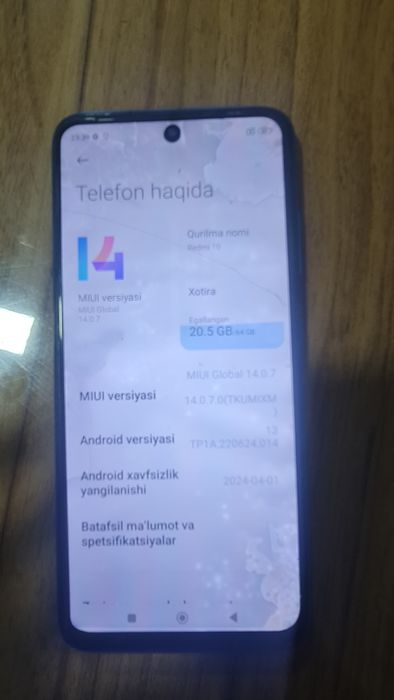 Redmi 10 holati yaxshi