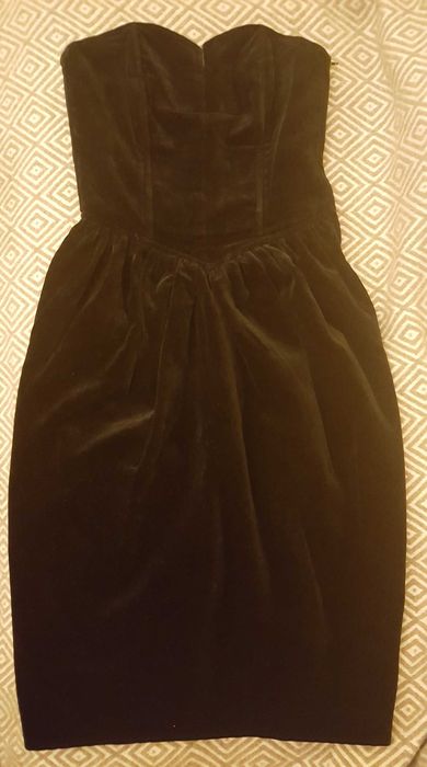 Rochii seara M calitate excepțională catifea neagra/dantela bej