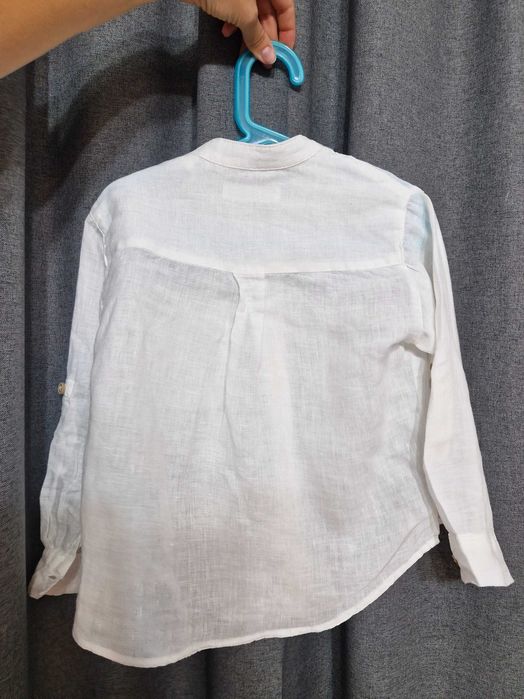 4 cămăși naturale pentru băiețel, Zara, 6 ani