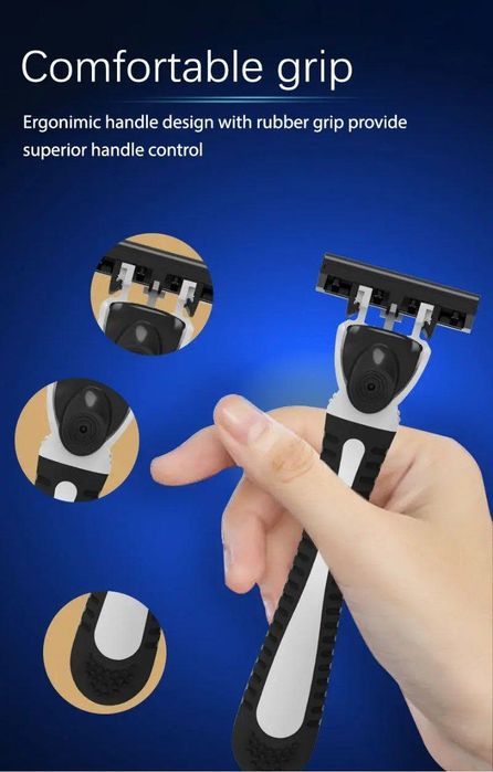 Soqol olish uchun ustaralar" 3 lezvali 1ta dasta va 17 boshchali "