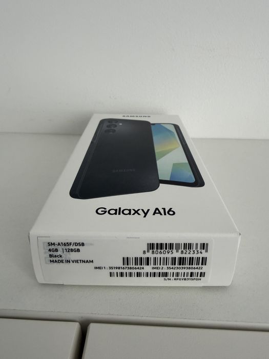 Telefon mobil Samsung Galaxy A16, Dual SIM, 128GB, 4GB RAM, 4G, Black