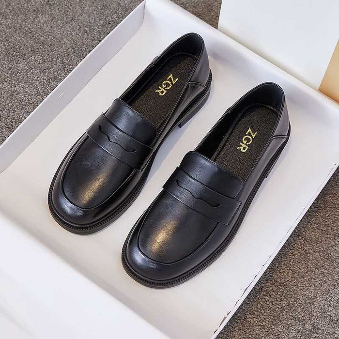 Черные лоферы, размер 38