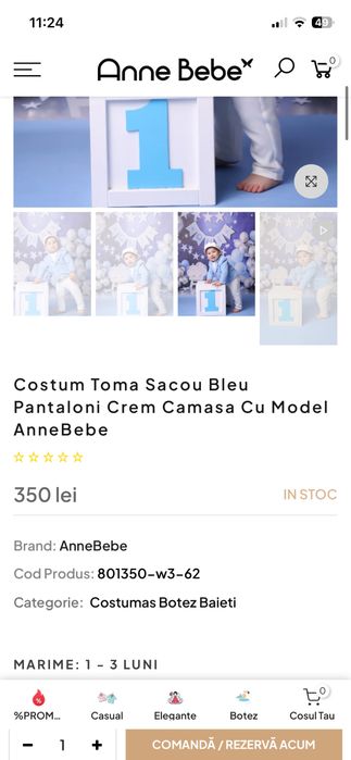 Costum botez  (Anne Bebe)