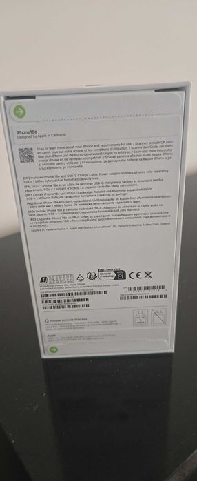 IPhone 16 e - Чисто НОВ НЕ РАЗОПАКОВАН в ГАРАНЦИЯ 2 ГОДИНИ