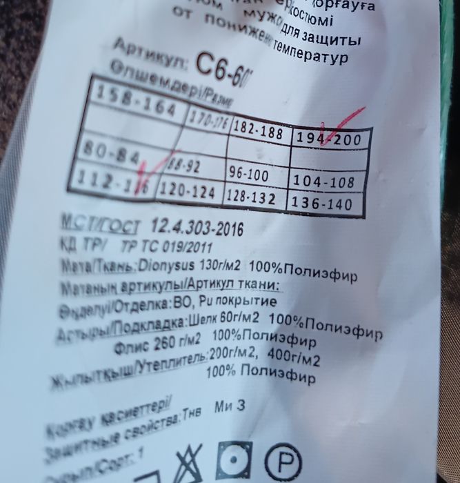 Спецодежда зимняя