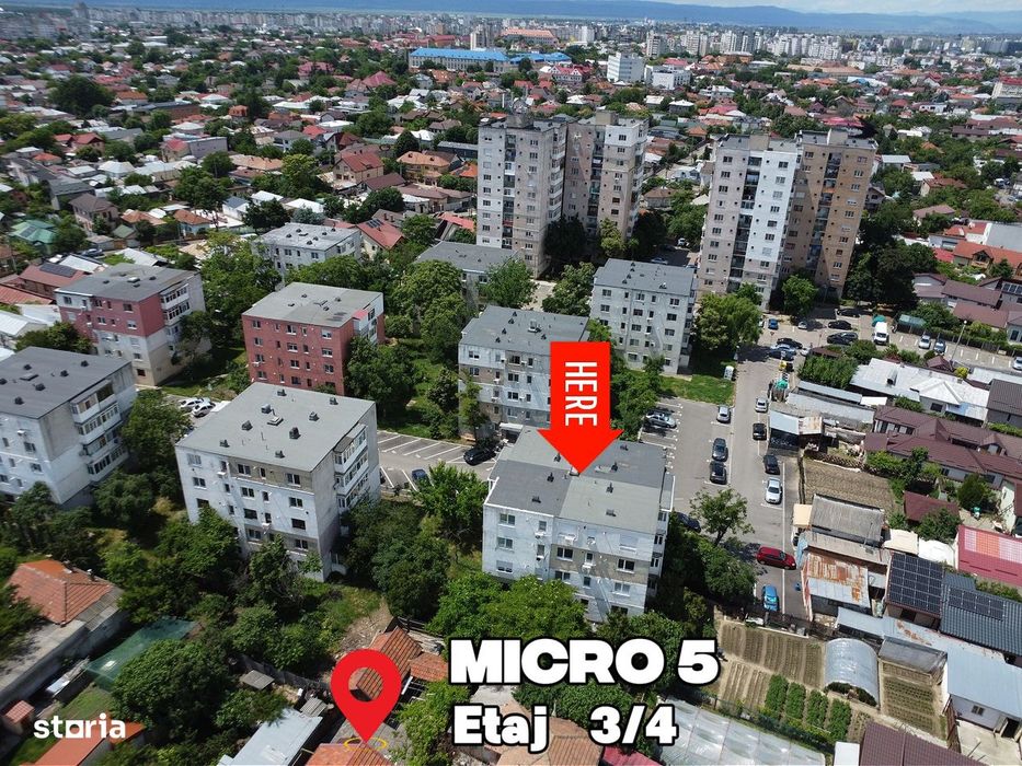 Comision 0!  Apartament 3 camere decomandat | Etaj 3/4 | Micro 5