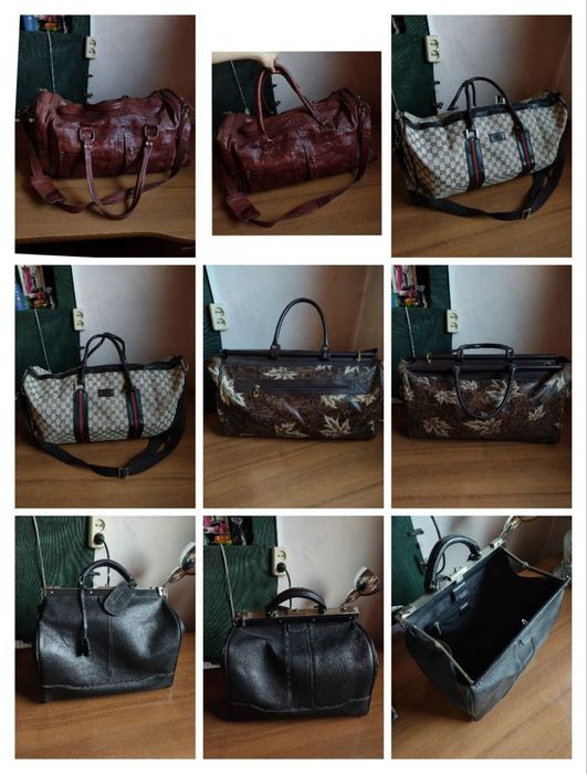 Вместительные сумки, кожа