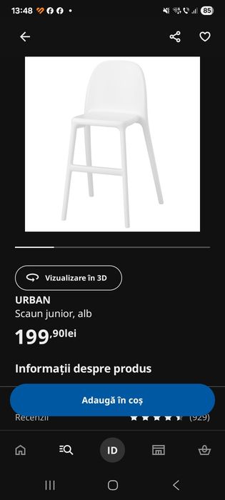 Scaun IKEA pentru copil