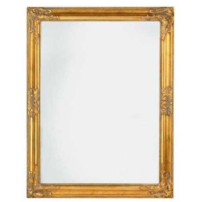 Oglindă Decorativă Retro Vintage Argintie si Aurie 64 x 94 cm