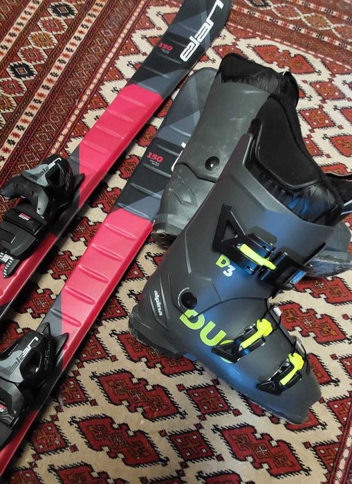 Лыжи+ботинки для подростка