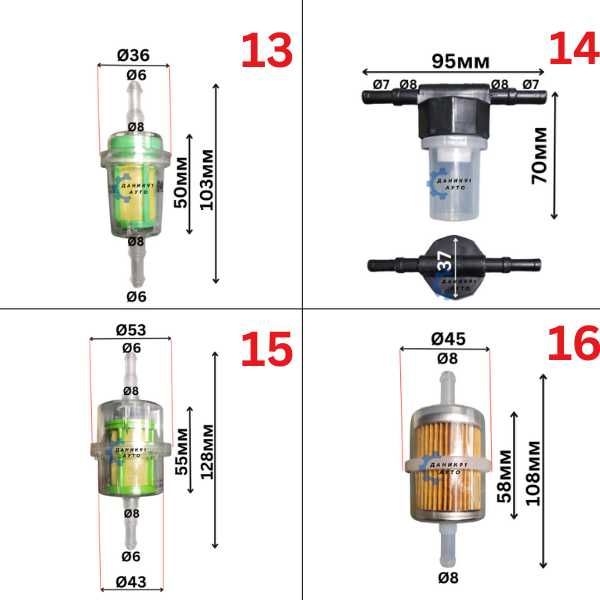 Горивен филтър за бензин / дизел - универсален