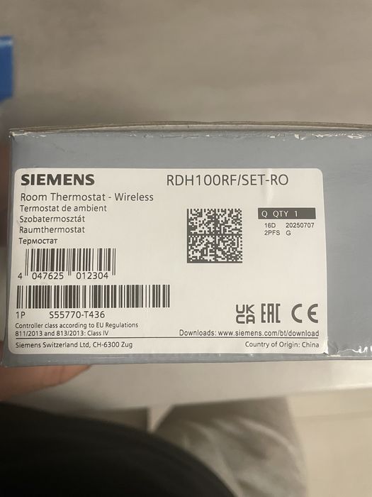 Termostat Digital Siemens RDH100
