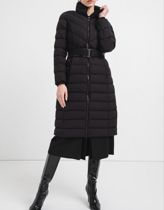 Geacă lungă cu guler înalt Emporio Armani
