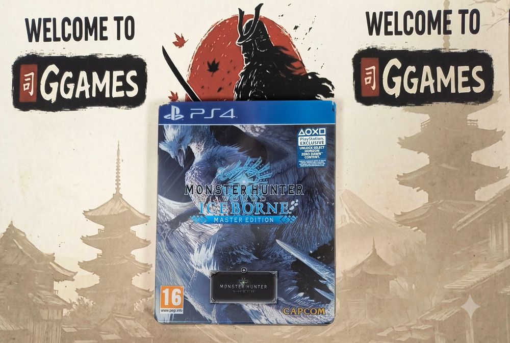 Monster Hunter Iceborne Steelbook edition PS4 метална кутия