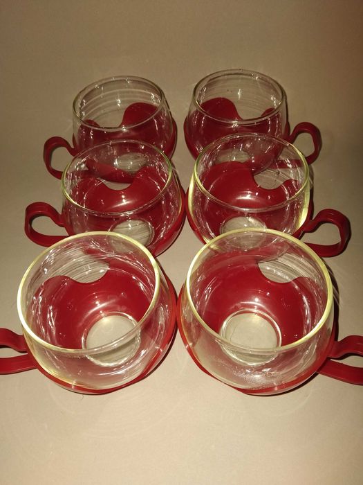 Ретро комплект 6 бр чаши за чай/кафе – Space Age дизайн (70-те години)