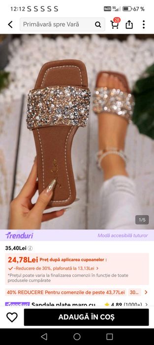 Slapi femei cu stras