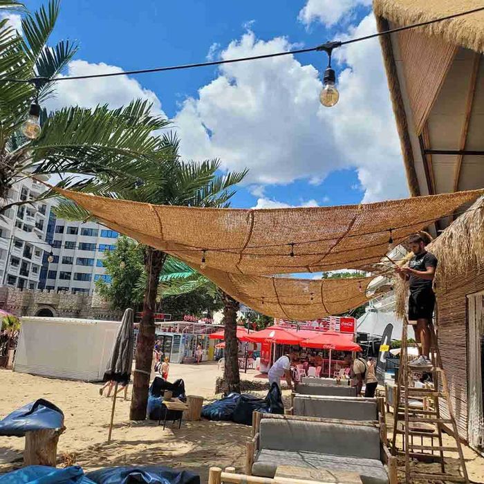 Плажни пътеки, въжета и мрежа от кокосови влакна / влагоустойчиви