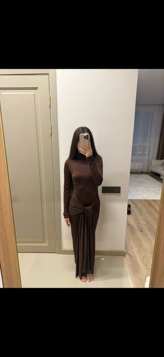 Платье шоколадного цвета