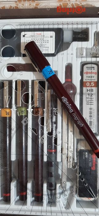 Комплект рапитографи Rotring с много подаръци