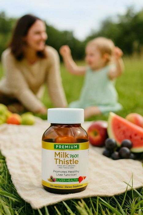 Milk Thistle capsules 760мг № 120 в стеклянной банке