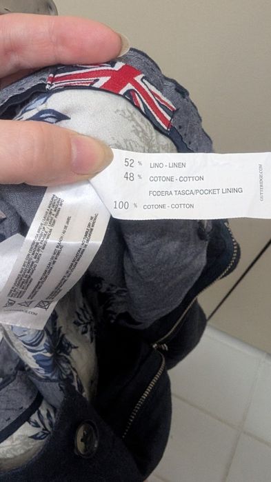 Мъжки панталон лен и памук