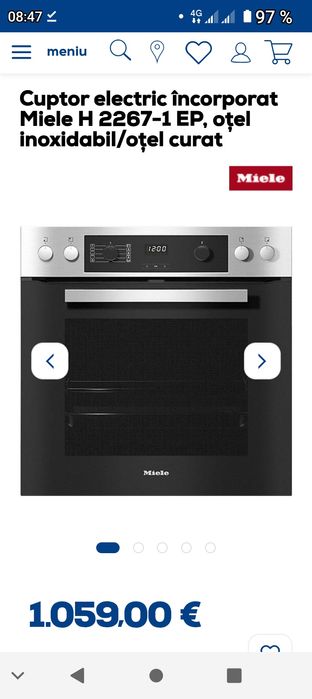Vând cuptor electric miele