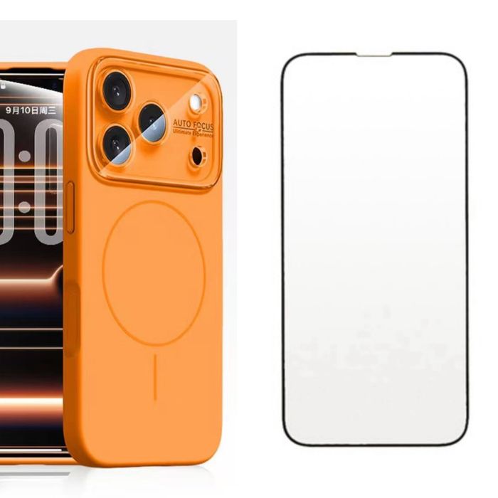 Iphone 17 17 PRO 17 PRO MAX - Husa Magsafe Autofocus + Folie Sticla