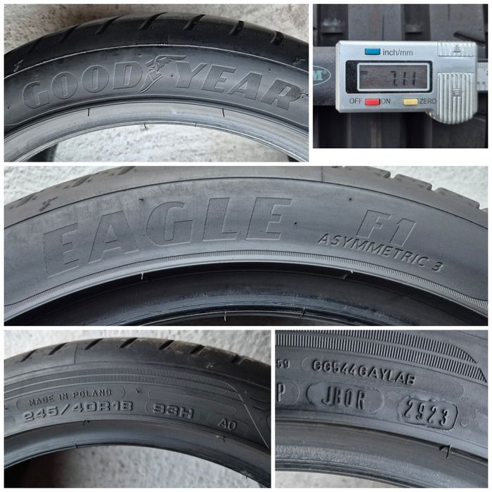 O bucată 245/40 R18 vară - una Goodyear Bridgestone