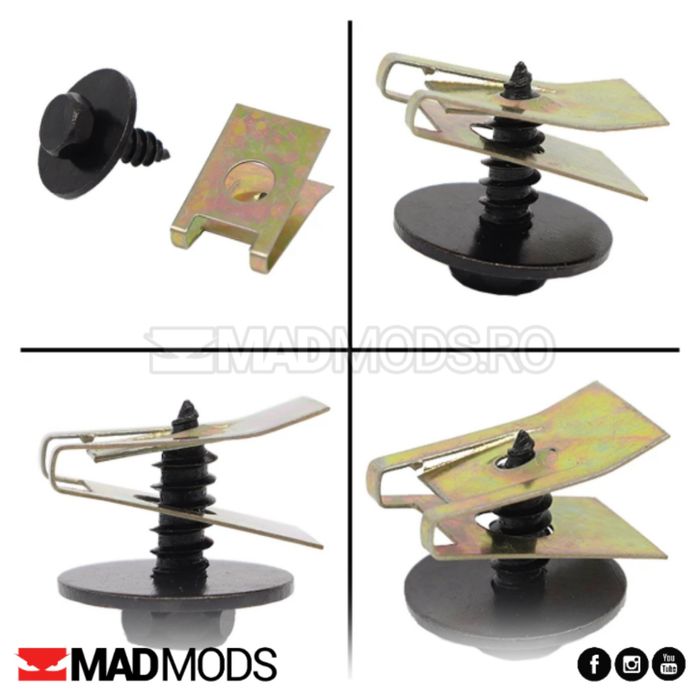 Set 20 buc suruburi cleme exterior BMW Seria 1 2 3 4 5 6 7 8 i X M