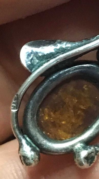 Set unic argint cu chihlimbar baltic