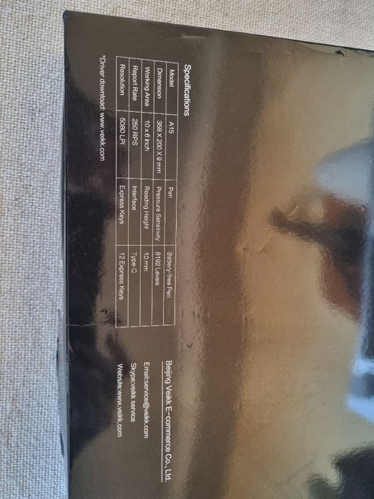 Tableta Grafica Veikk A-15. Noua.