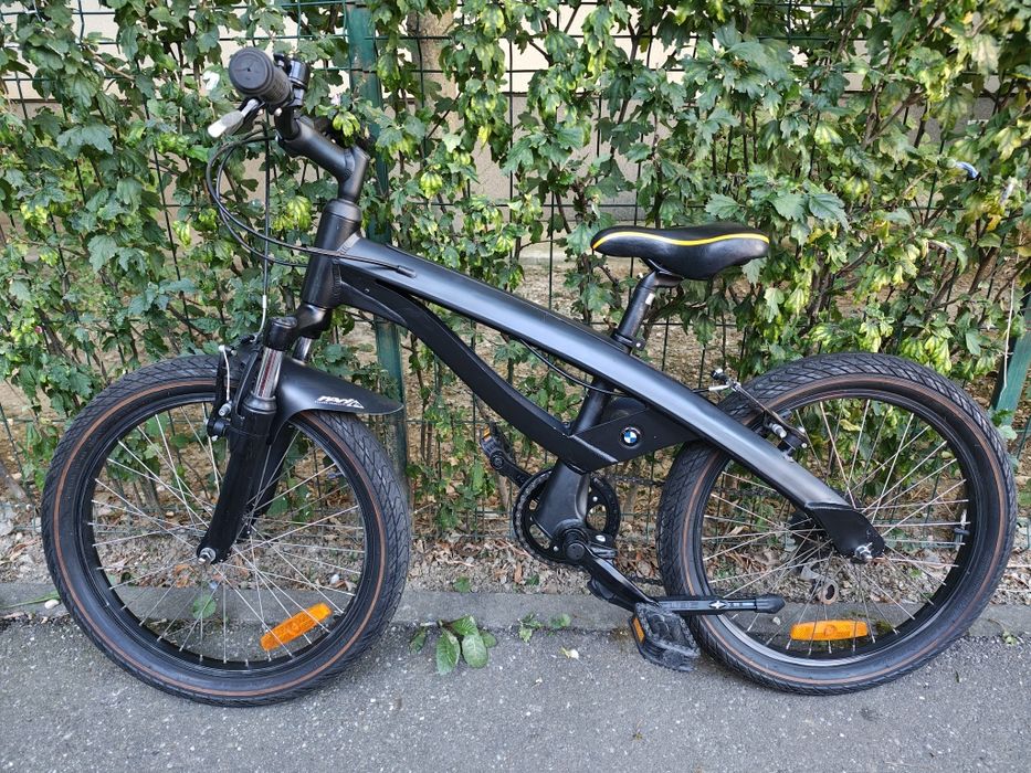 Bicicleta copii BMW Junior 20 zoll 6-9 ani negru mat